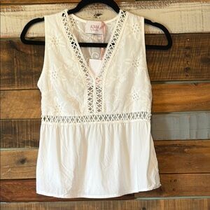 NWT Azara Eyelet Top